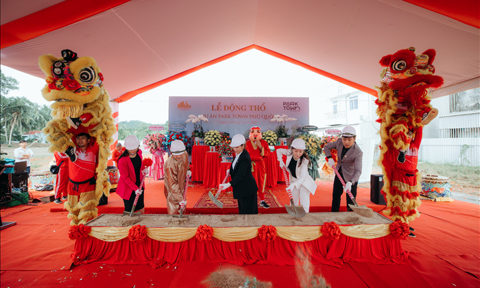 Hạ Tầng Đô Thị Corporation tổ chức Lễ động thổ & Lễ kí kết đại lý phân phối dự án Park Town Phú Quốc